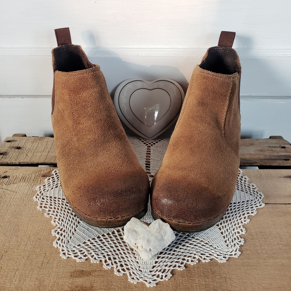 ⚘inQuire⚘AvaiLable⚘Rustic Dansko FRANKIE Chelsea Clog Bootie Antique Honey 37 39 - Picture 6 of 9